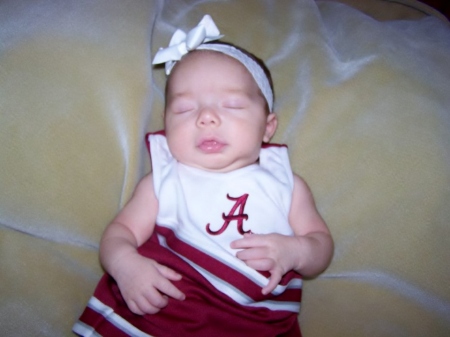 Jayda Marie, Cutest little Bama fan!