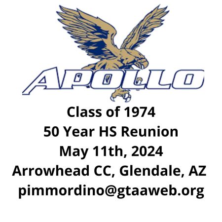Apollo High School 50 Year Reunion