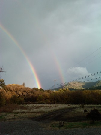 Workin on a double rainbow. Nov. 2012