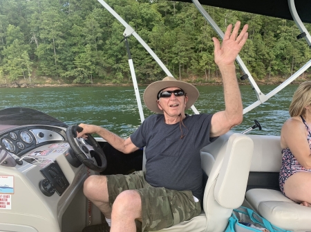 Papa on the lake