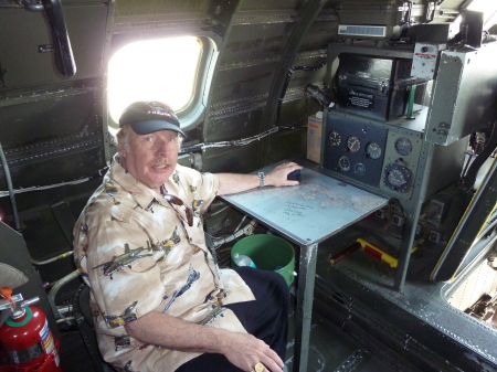 Marty Cohen in B-29 Bomber