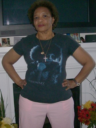 My heroine.  Angela Davis on my shirt