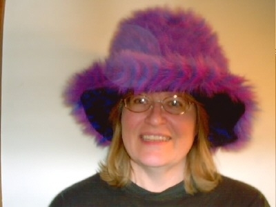 Janice Born in her purple hat