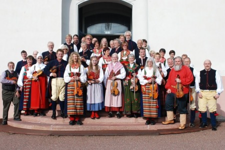 Med Rättviks spelmandlag på Rättviks kyrket 