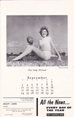 1961 Jr. Civilan Club Calendar