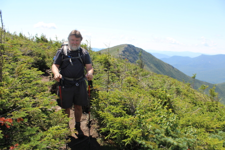 Hiking in the White Mountains in New Hampshire