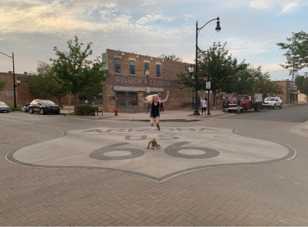 Jumpin’ on the corner in Winslow, AZ🤪