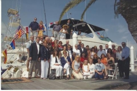 Captain Richard Bell and his Yacht at the LYC.