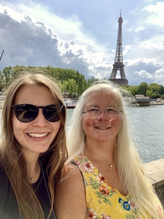 Daughter & I on the Seine near Eiffel Tower