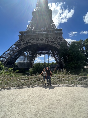 Eiffel Tower, Paris - me and hubby😊