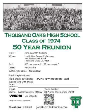 1974 Thousand Oaks High School Reunion