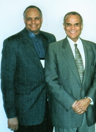 Elmer with Harry Belafonte