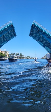 Jet skiing on the water in Florida 