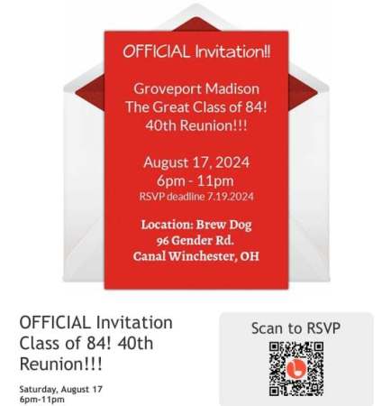 Groveport Madison High School Reunion