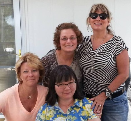 2013 reunion, Carolyn, Julia, Betsy & Melissa