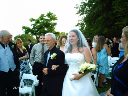 Stephen giving his daughter Shawn Away.