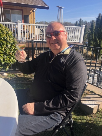 Enjoying wine 🍷 and sunshine 