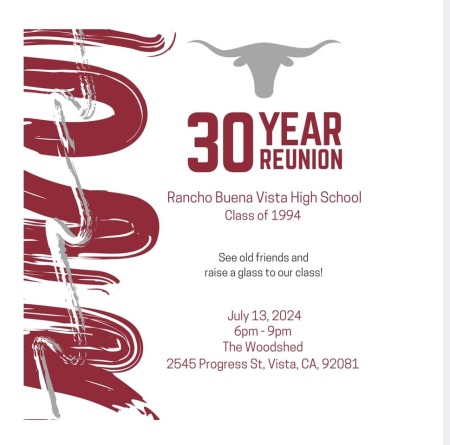 RBV c/o '94 30th High School Reunion!