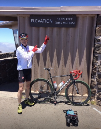 Haleakala Volcano summit, one big ride 2016.