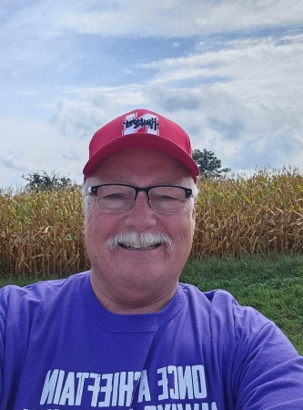 Brian Brady had to have a pic w/the cornfield