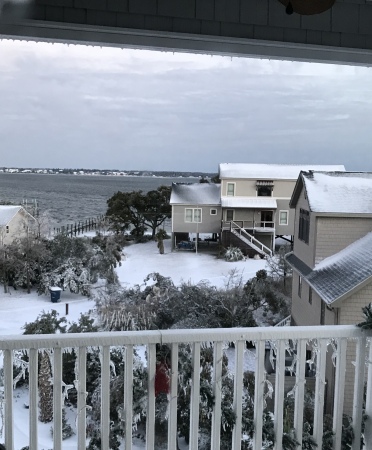 Yes…. We do get snow in Emerald Isle NC