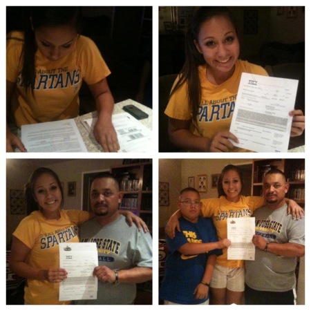 Kaylie recieved her Softball Scholarship