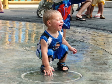 Grandson, Caden at Great Escape.