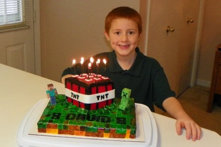 David's Minecraft Cake