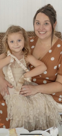 Granddaughter Sadie and her daughter Scarlett 