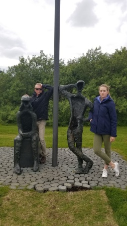 With daughter Julia in Iceland 2017