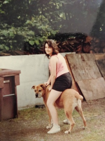 My Grandparents Dog Brutus.. Me age 12