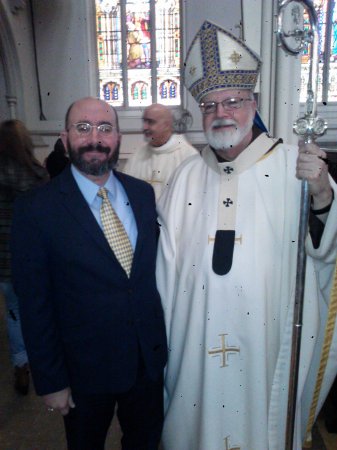 Mr. Pafundi with Cardinal O'Malley in Boston