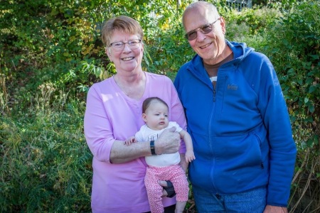 Me and my sweetie with baby granddaughter