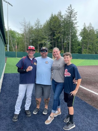 Gonge family at Declan's Cooperstown tourney