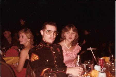 My wife Scarlet and I, Marine Corps Ball 1984