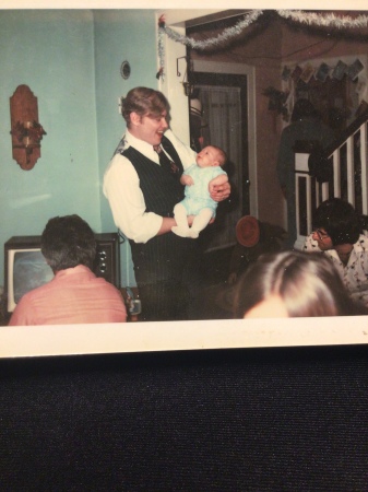 Me, 1975, proud daddy, with son, Robert Martin