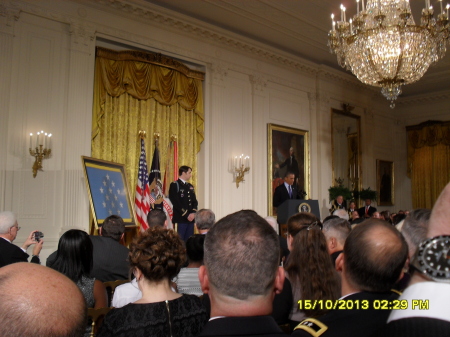 Visiting the White House for a Medal of Honor Ceremony