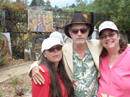 World famous artist with Ava and Julie