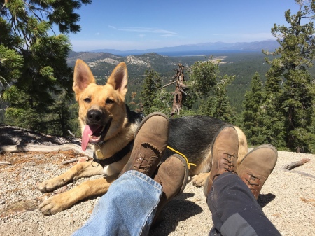 Ride near our home in Lake Tahoe