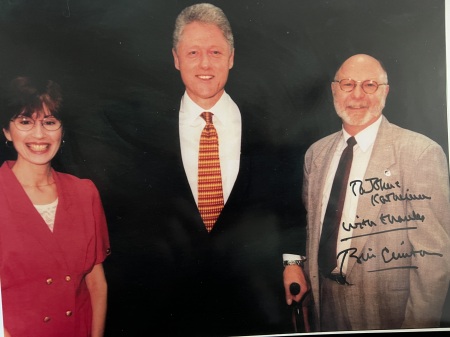 When we met President Clinton years ago.
