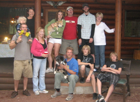 family,kids,grandkids at our cabin in Pinetop