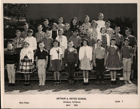 Miss Potter's 3rd grade class 1963