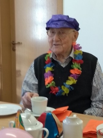 Ruth's dad at 101st birthday, now he's 102.