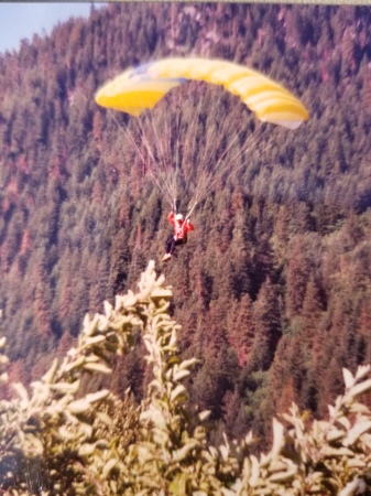 Paragliding off Tumwater Mt