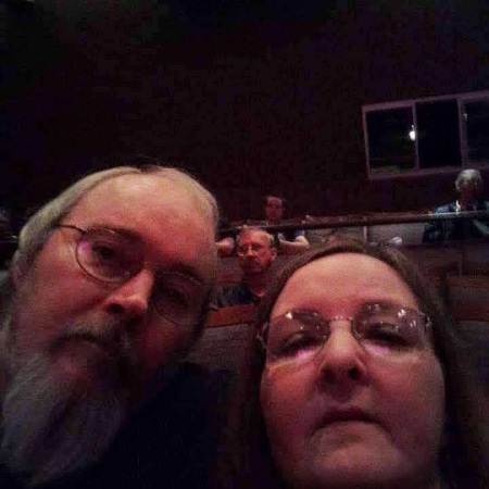 Me and my wife at the Chicago concert