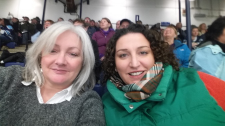 My daughter Beth and I at Univerity of Maine Hockey Game