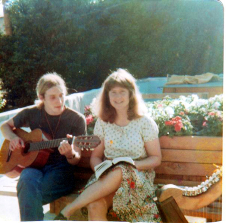 Practicing with singing partner 1976