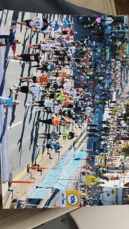 2011 New York Marathon front runners ,blue shi