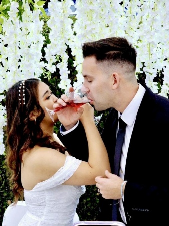 Grandson James & Trisha on their wedding day. 