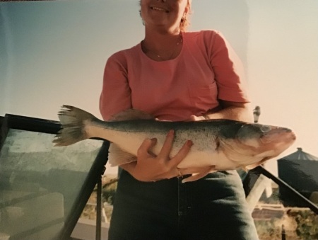 Trina wins again with a 6 lb walleye